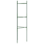 Tutores para tomates 4 unidades acero y PP 116 cm