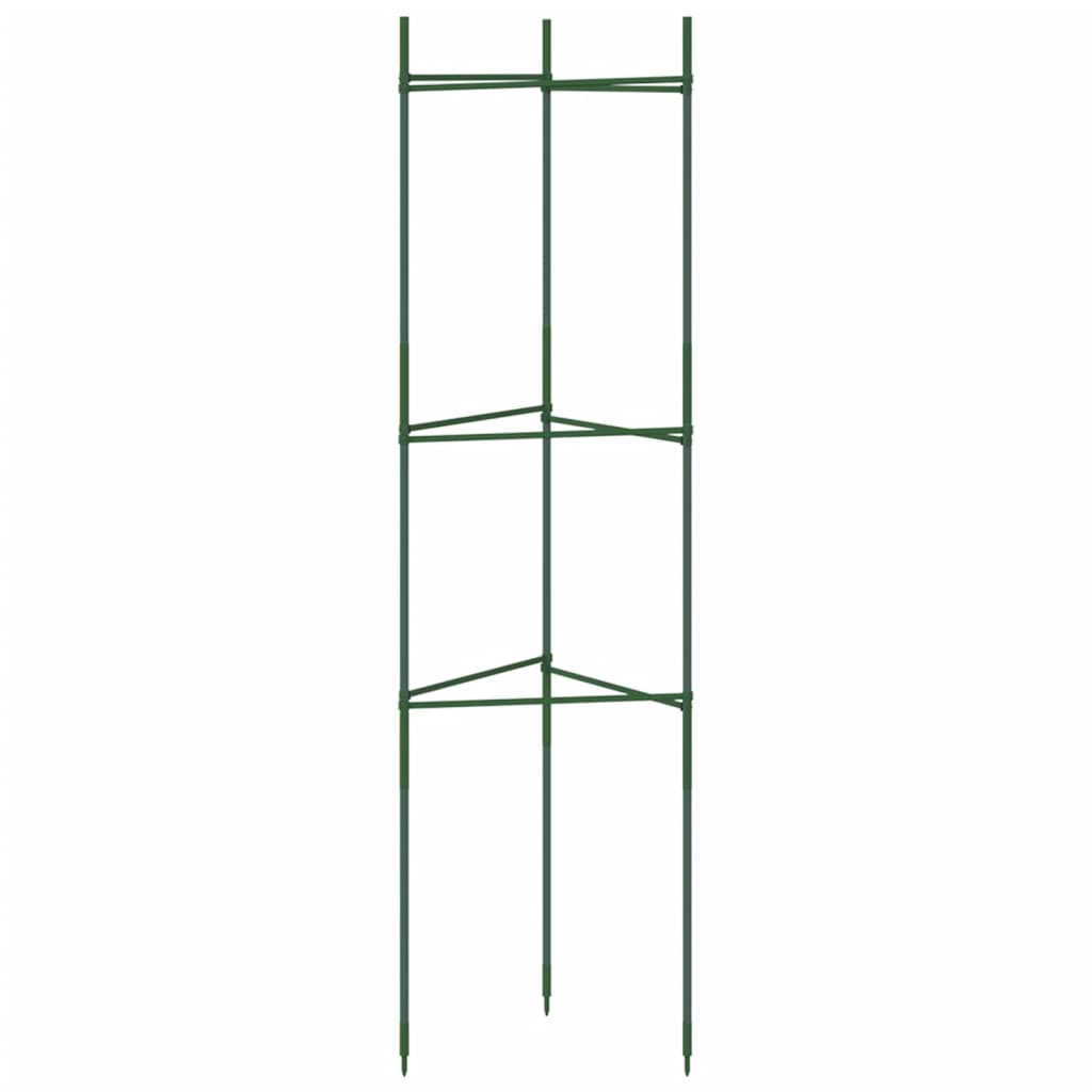 Tutores para tomates 4 unidades acero y PP 116 cm