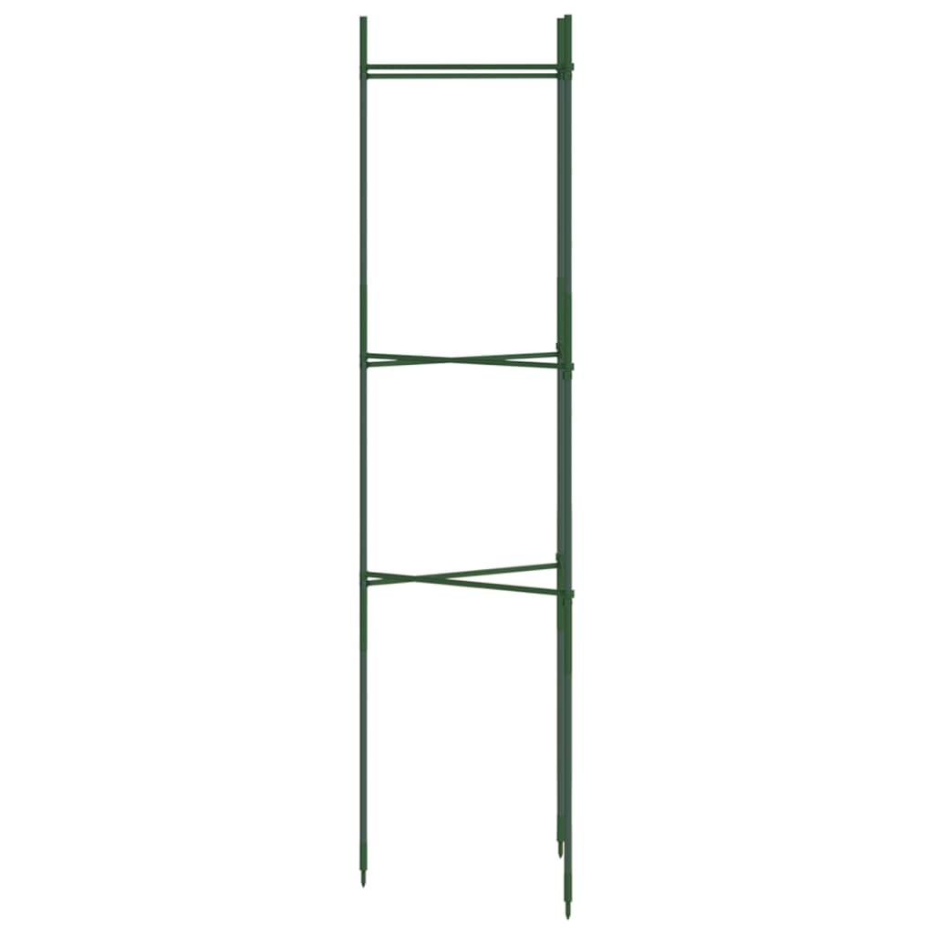 Tutores para tomates 4 unidades acero y PP 116 cm
