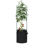 Tutores para tomates 4 unidades acero y PP 116 cm