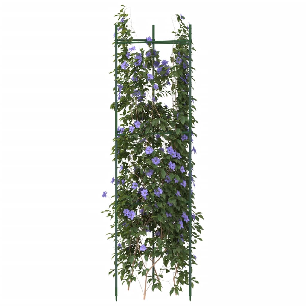 Tutores para tomates 4 unidades acero y PP 116 cm