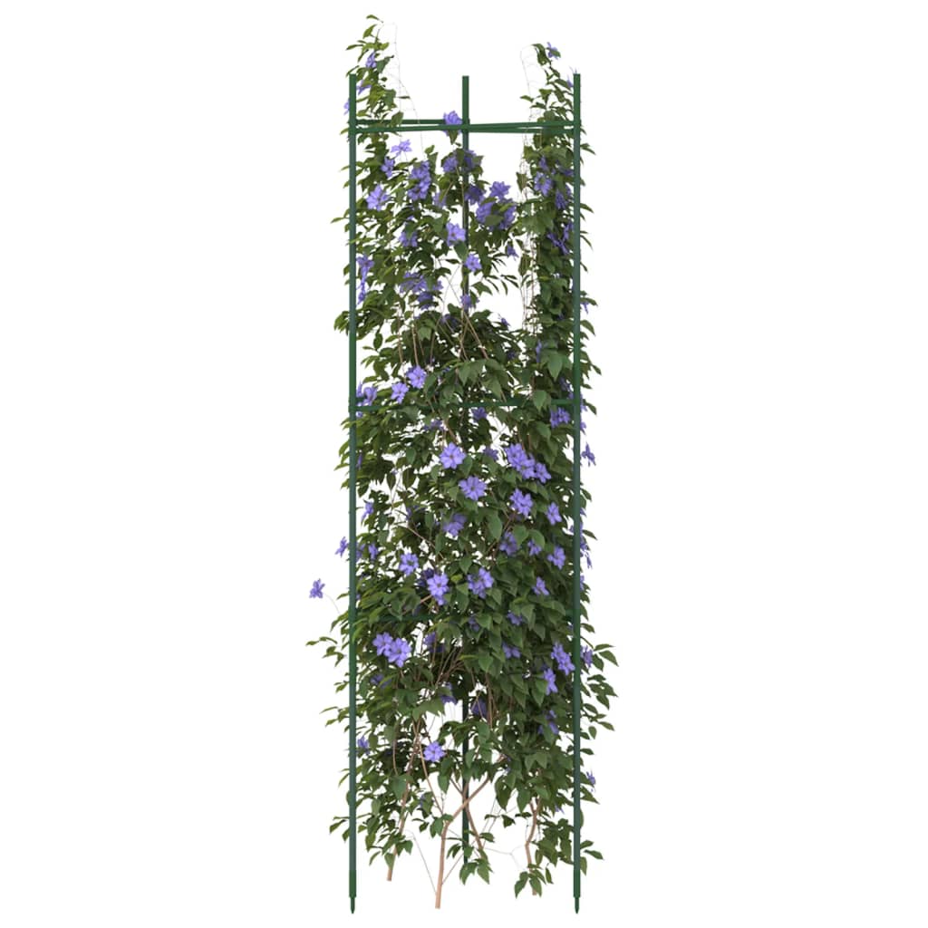Tutores para tomates 4 unidades acero y PP 116 cm