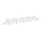 Túneles de malla 2 uds fibra de vidrio y PP 1,5x5 m