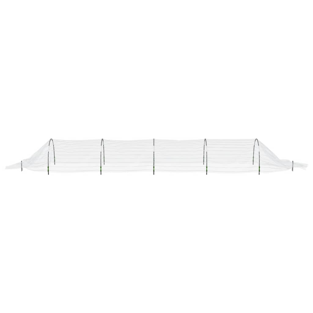 Túneles de malla 2 uds fibra de vidrio y PP 1,5x5 m