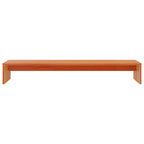Soporte de monitor madera maciza pino marrón cera 100x27x15 cm