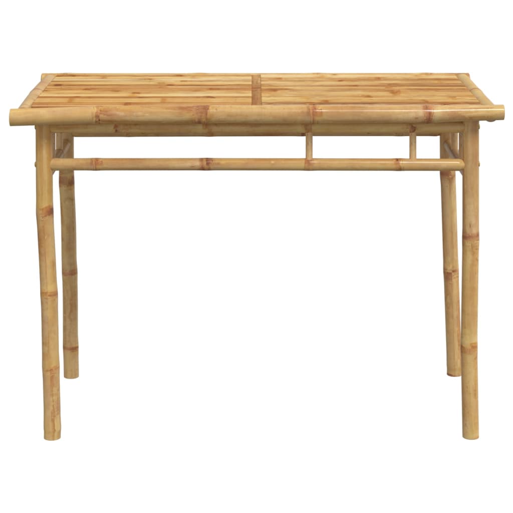 Mesa de comedor de jardín bambú 110x55x75 cm