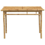 Mesa de comedor de jardín bambú 110x55x75 cm