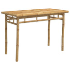 Mesa de comedor de jardín bambú 110x55x75 cm