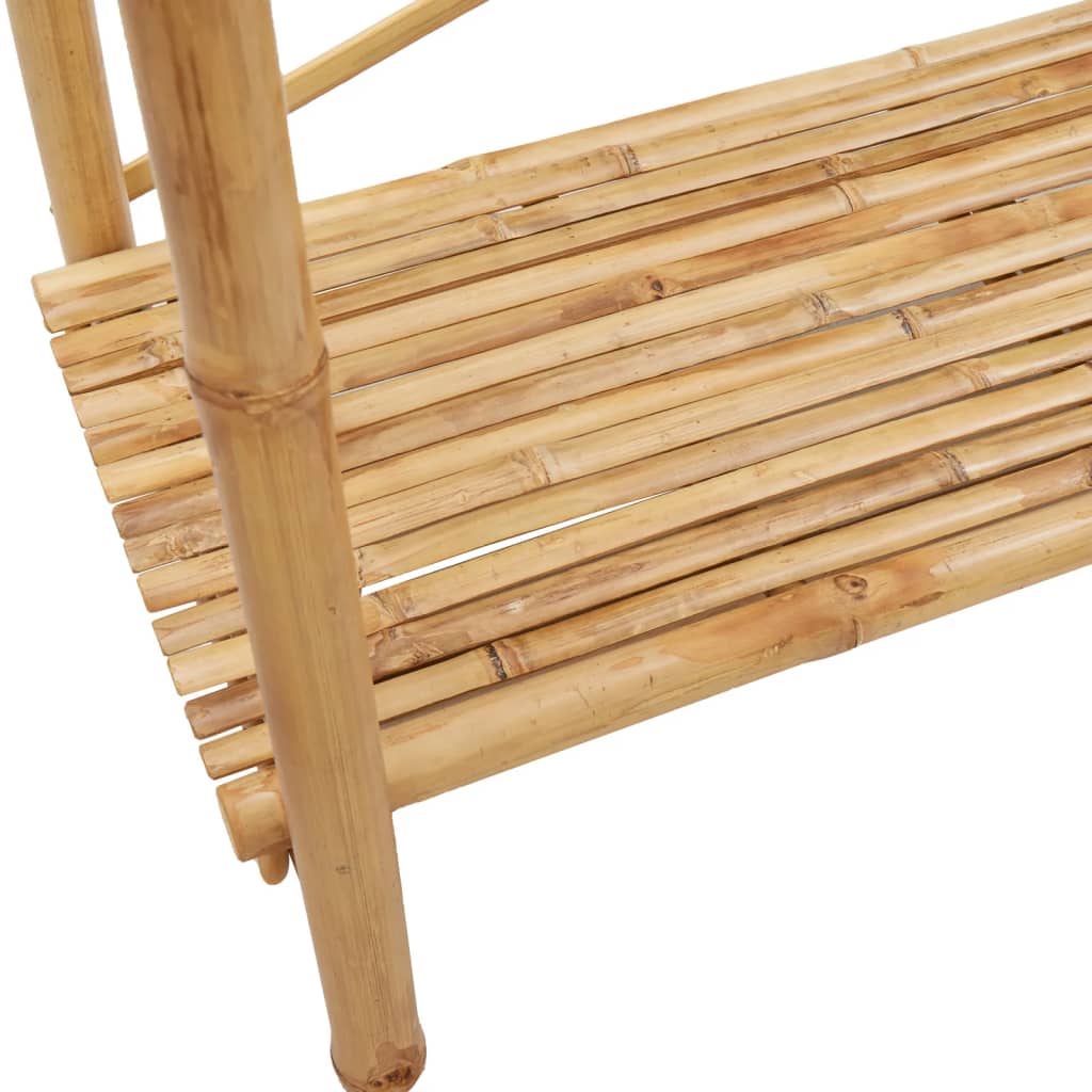 Perchero con estante bambú 102x50x190 cm
