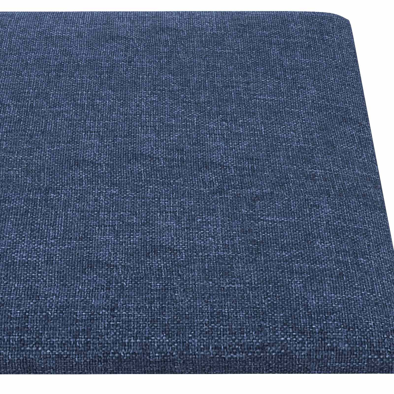 Cabecero de Pared 12 pcs Azul 30 x 15 cm tela