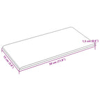 Cabecero de Pared 12 pcs Azul 30 x 15 cm tela