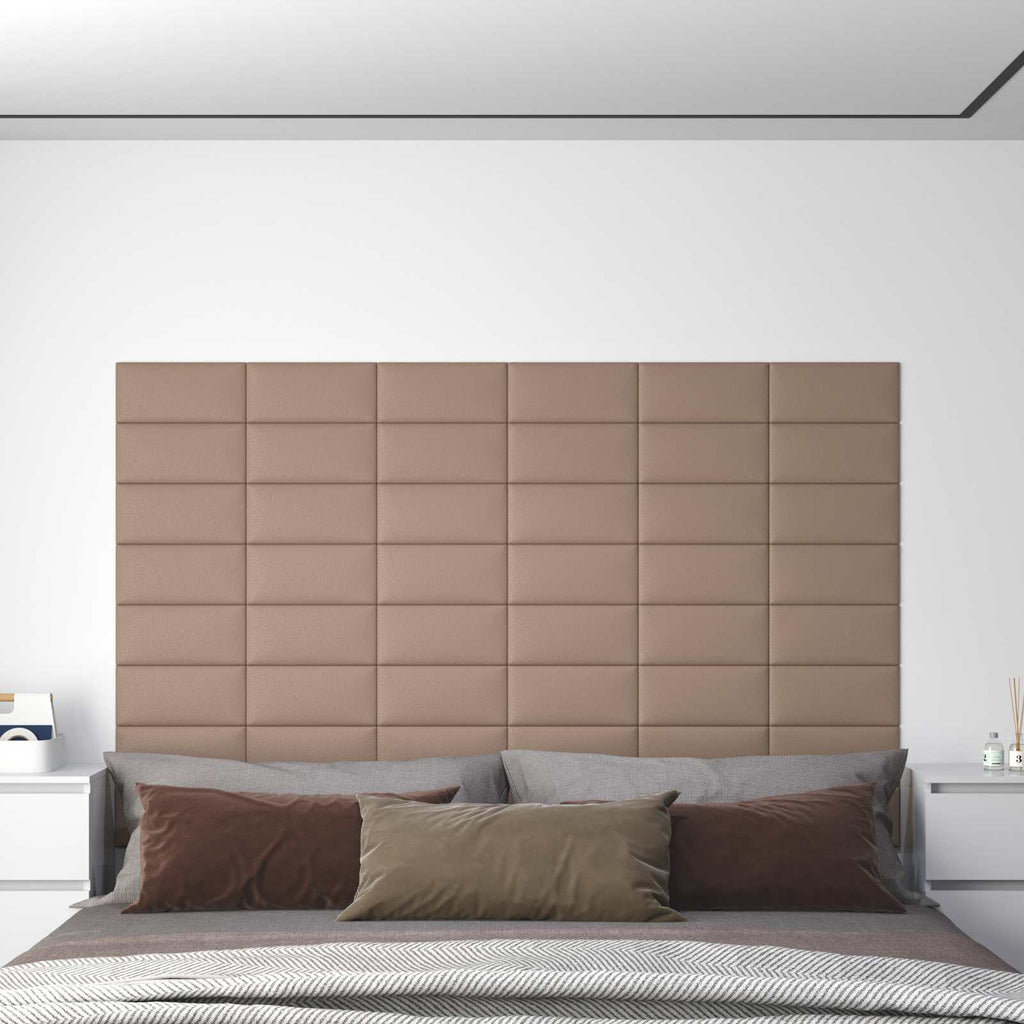 Cabecero de Pared 12 pcs Capuchino 30 x 15 cm tela