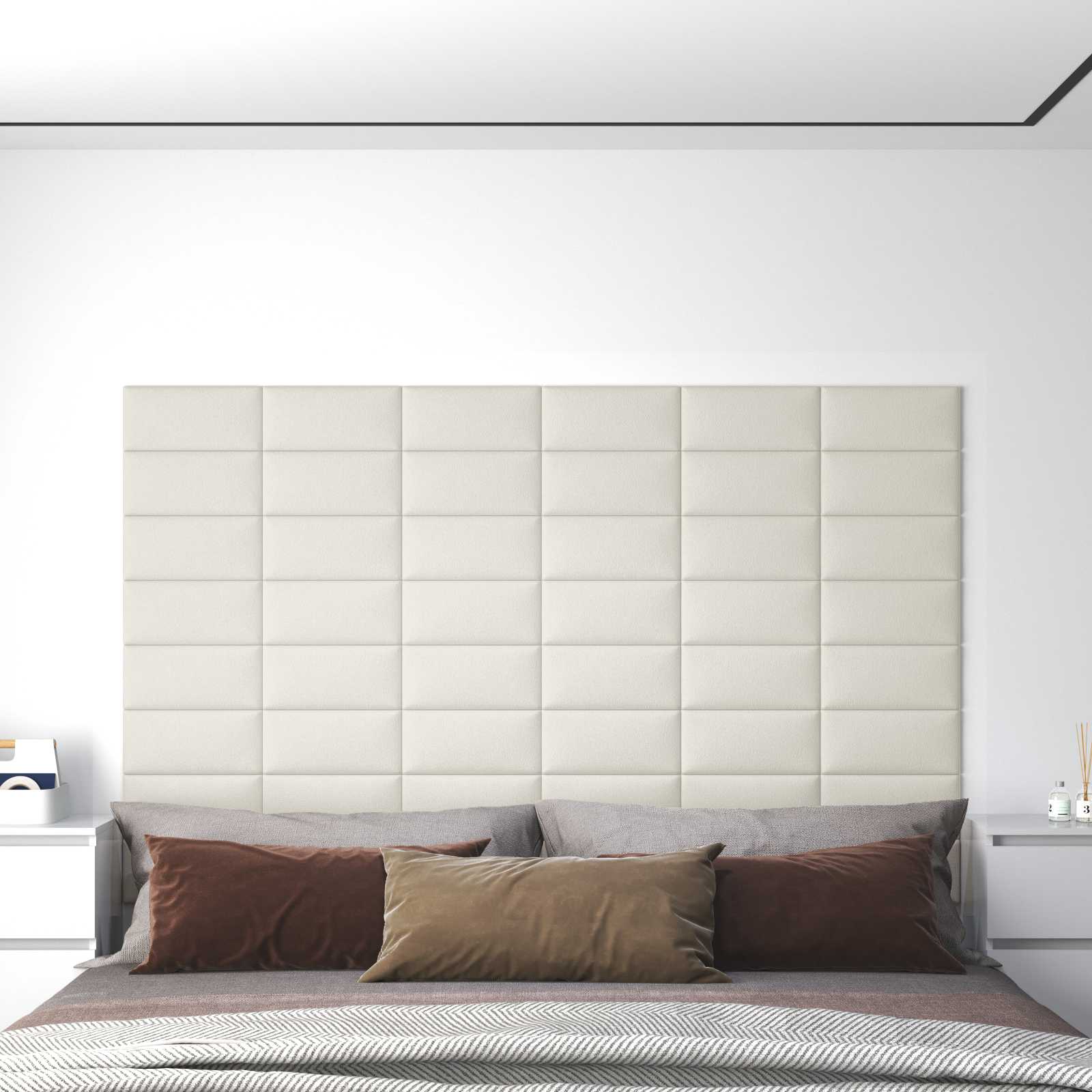Cabecero de Pared 12 pcs Azul Terciopelo