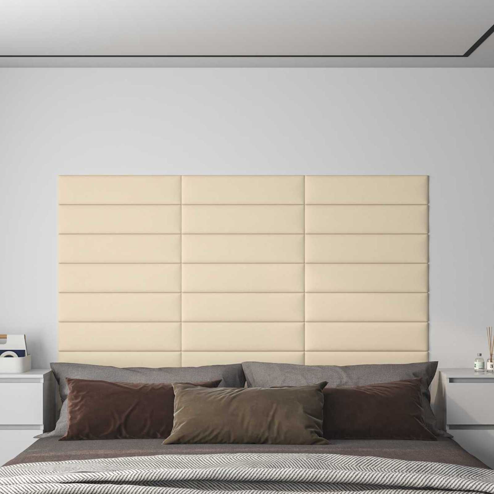 Cabecero de Pared 12 pcs Azul 30 x 15 cm tela
