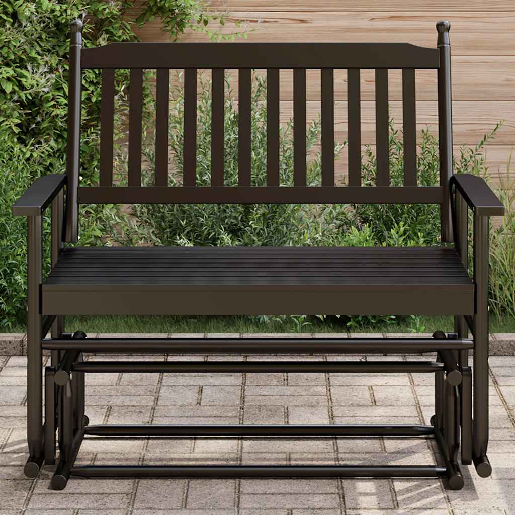 Banco deslizante madera maciza de álamo blanco 118x70x104,5 cm