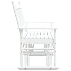 Banco deslizante madera maciza de álamo blanco 118x70x104,5 cm