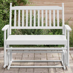 Banco deslizante madera maciza de álamo blanco 118x70x104,5 cm