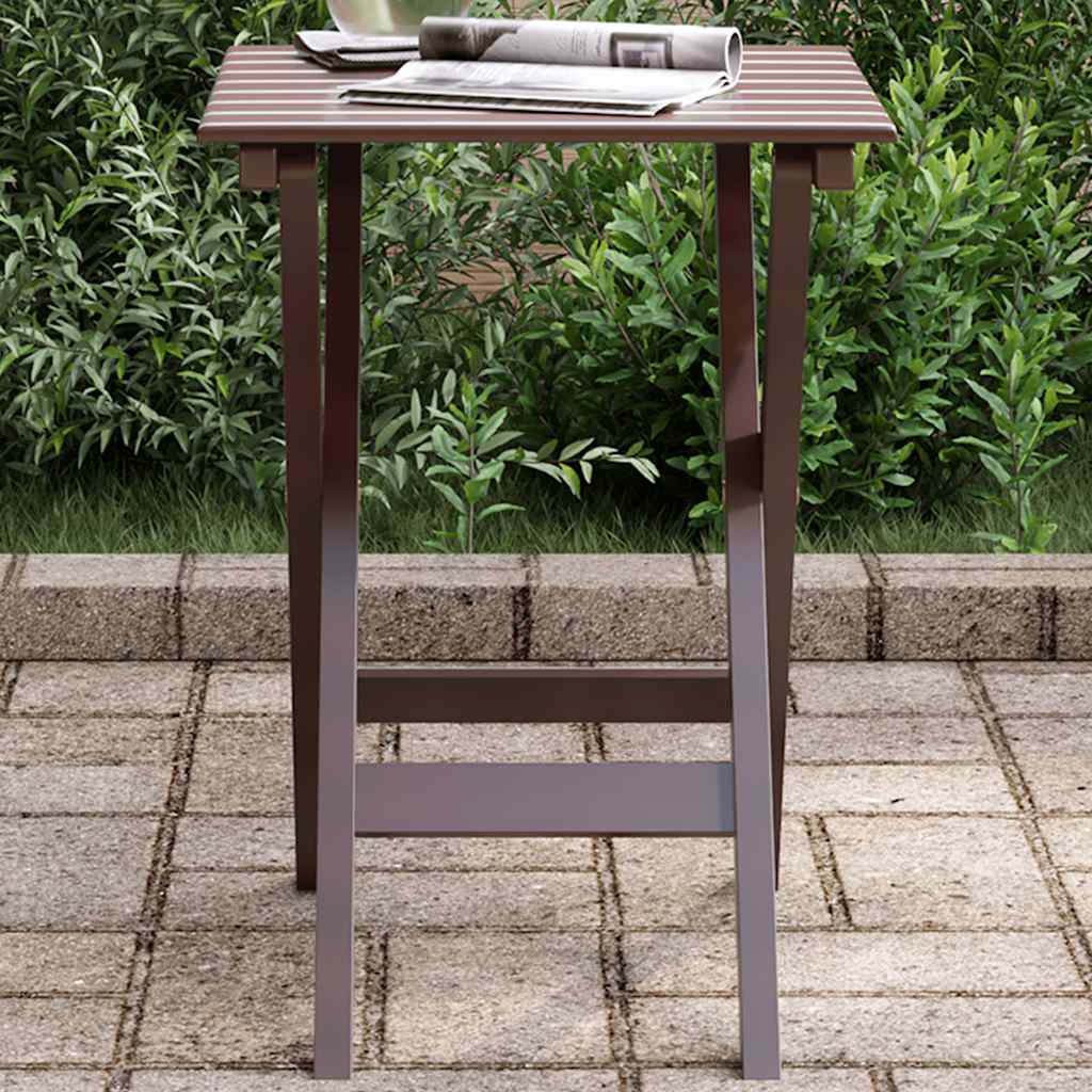 Mesa auxiliar plegable madera maciza de álamo blanca