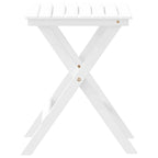 Mesa auxiliar plegable madera maciza de álamo blanca