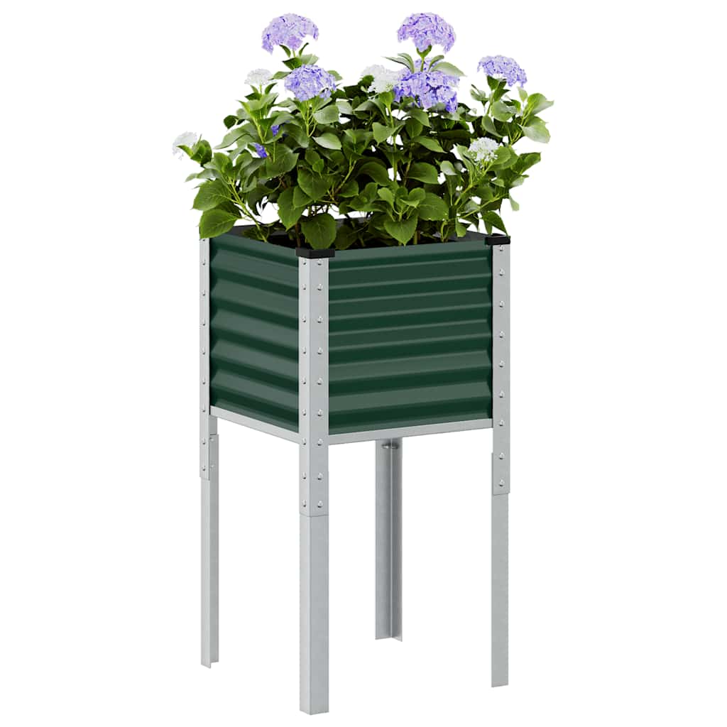 Jardinera acero blanco 32x29x75 cm