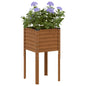 Jardinera de jardín 100x45x90 cm de acero corten