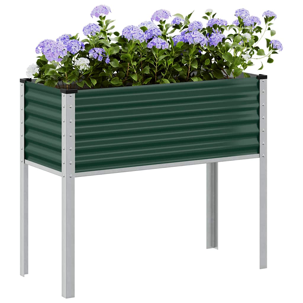 Jardinera acero blanco 32x29x75 cm