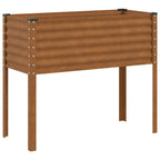 Jardinera de jardín 100x45x90 cm de acero corten