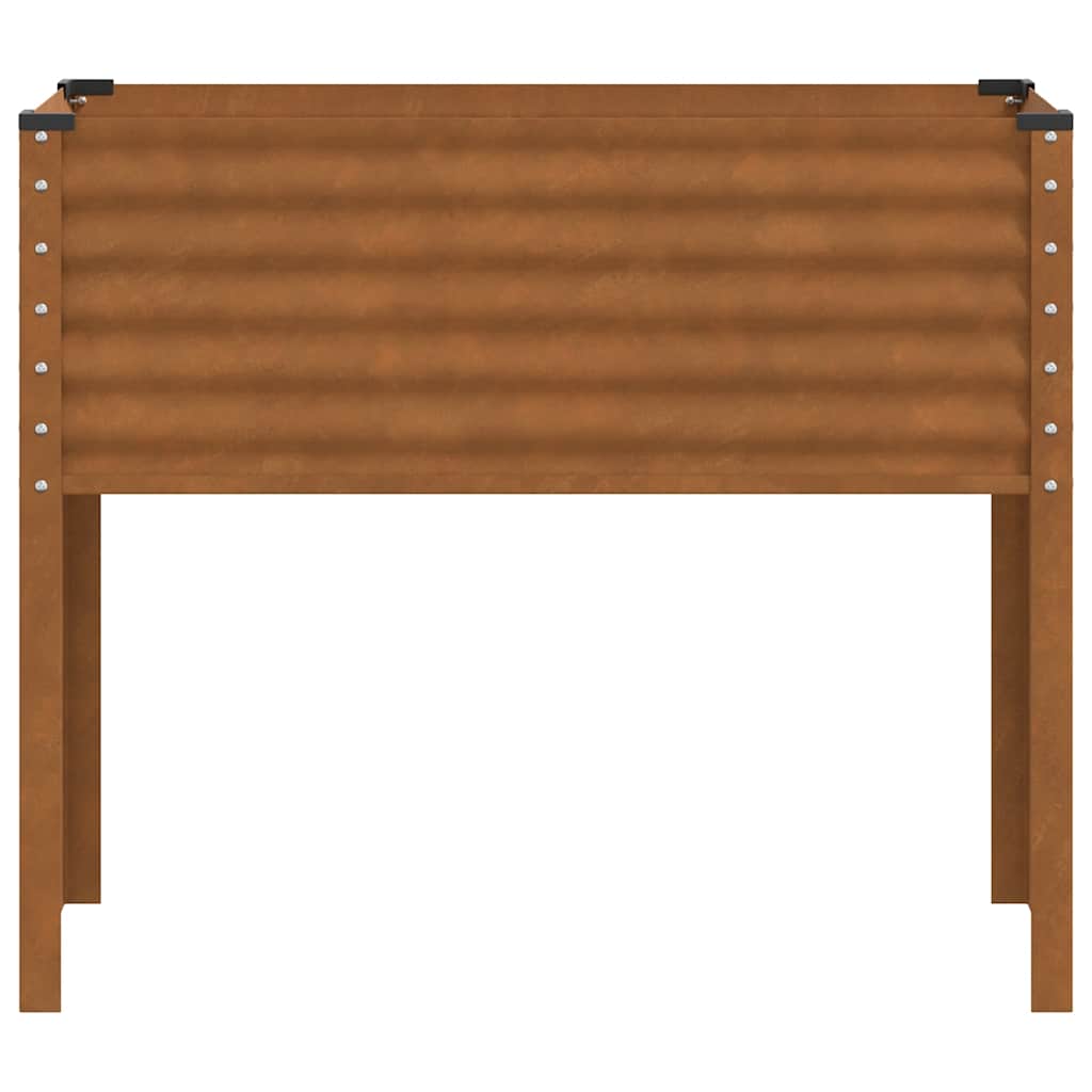 Jardinera de jardín 100x45x90 cm de acero corten