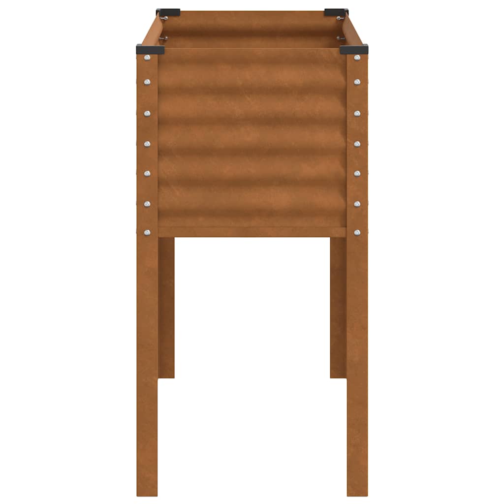 Jardinera de jardín 100x45x90 cm de acero corten
