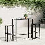 Taburetes de bar 2 unidades acero negro 38x38x80 cm