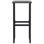 Taburetes de bar 2 unidades acero negro 38x38x80 cm