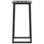 Taburetes de bar 2 unidades acero negro 38x38x80 cm
