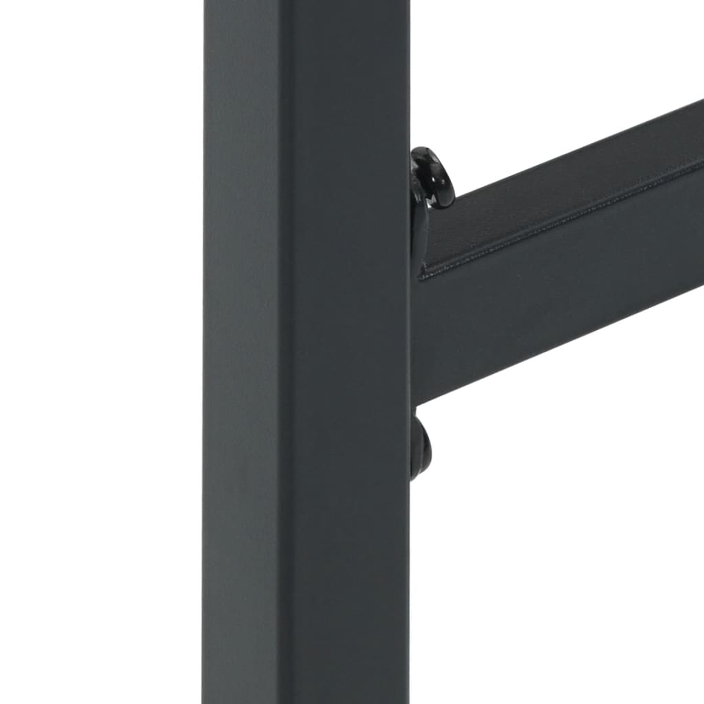 Taburetes de bar 2 unidades acero negro 38x38x80 cm