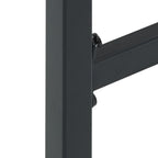 Taburetes de bar 2 unidades acero negro 38x38x80 cm