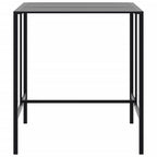Mesa alta de bar acero recubrimiento polvo negro 100x100x110 cm