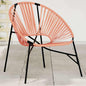 Silla de jardín con forma de huevo de ratán sintético negro