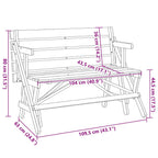 Mesa de picnic bancos 2 en 1 convertible madera maciza abeto