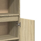Armario de baño madera contrachapada roble Sonoma 30x30x100 cm