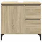 Armario de baño madera contrachapada roble Sonoma 65x33x60 cm