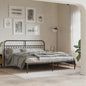 Estructura cama con cabecero sin colchón marrón roble 100x190cm