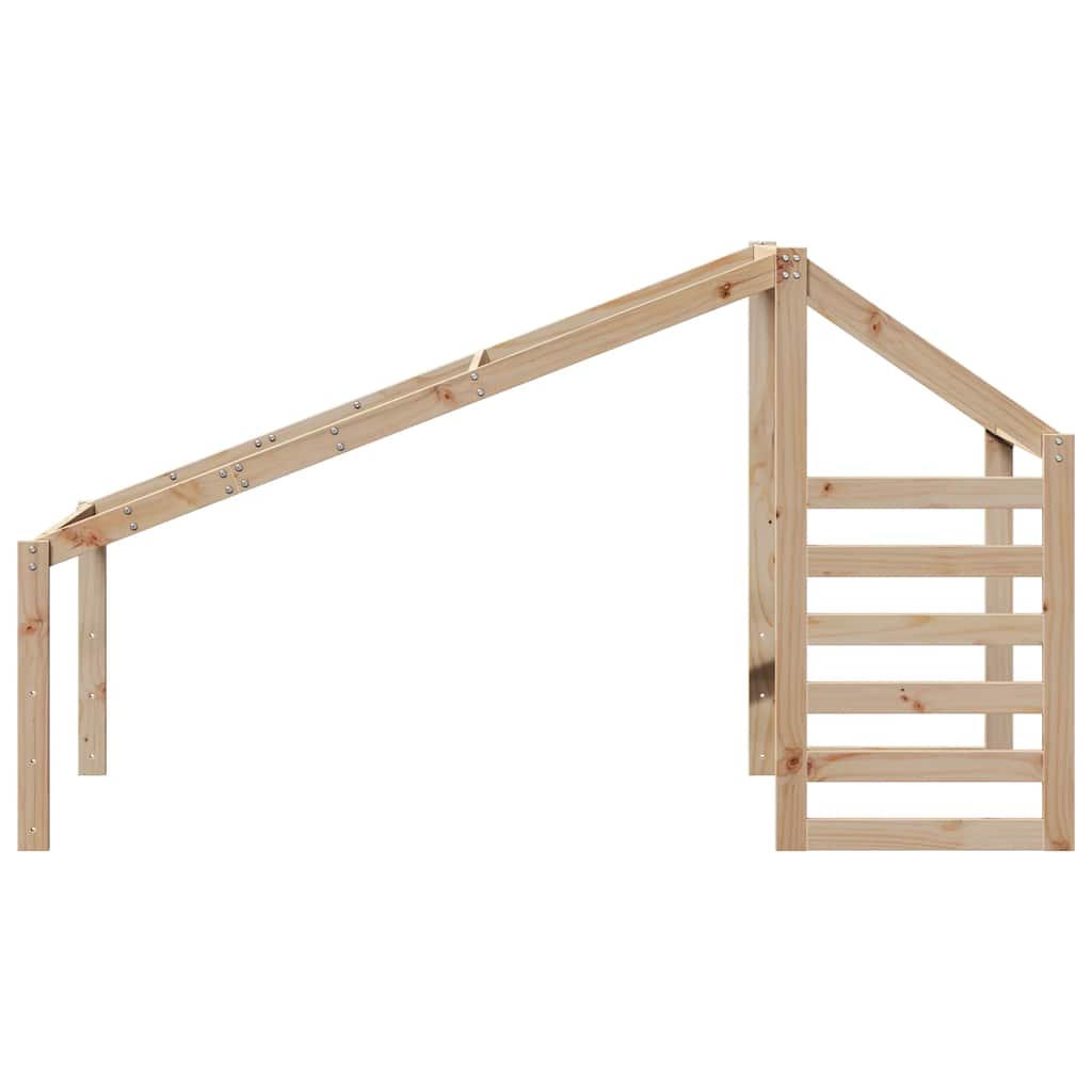 Techo de cama infantil madera maciza pino 198x87x113 cm
