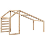 Techo de cama infantil madera maciza pino 198x87x113 cm