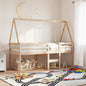 Techo de cama infantil madera maciza pino 198x97x113 cm