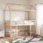 Techo de cama infantil madera maciza pino 198x97x113 cm