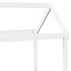 Techo de cama infantil madera maciza blanco 118x70x176,5 cm