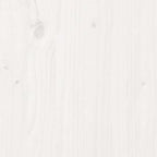 Techo de cama infantil madera maciza blanco 118x70x176,5 cm