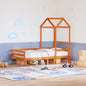 Techo de cama infantil madera maciza blanco 118x70x176,5 cm