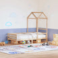 Techo de cama infantil madera maciza pino 198x97x113 cm