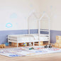Techo de cama infantil madera maciza pino 198x97x113 cm