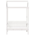 Banco con techo madera maciza de pino blanco 117,5x70x176,5 cm